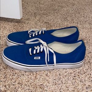 Men’s Vans Size 11 Royal Blue Worn Rarely